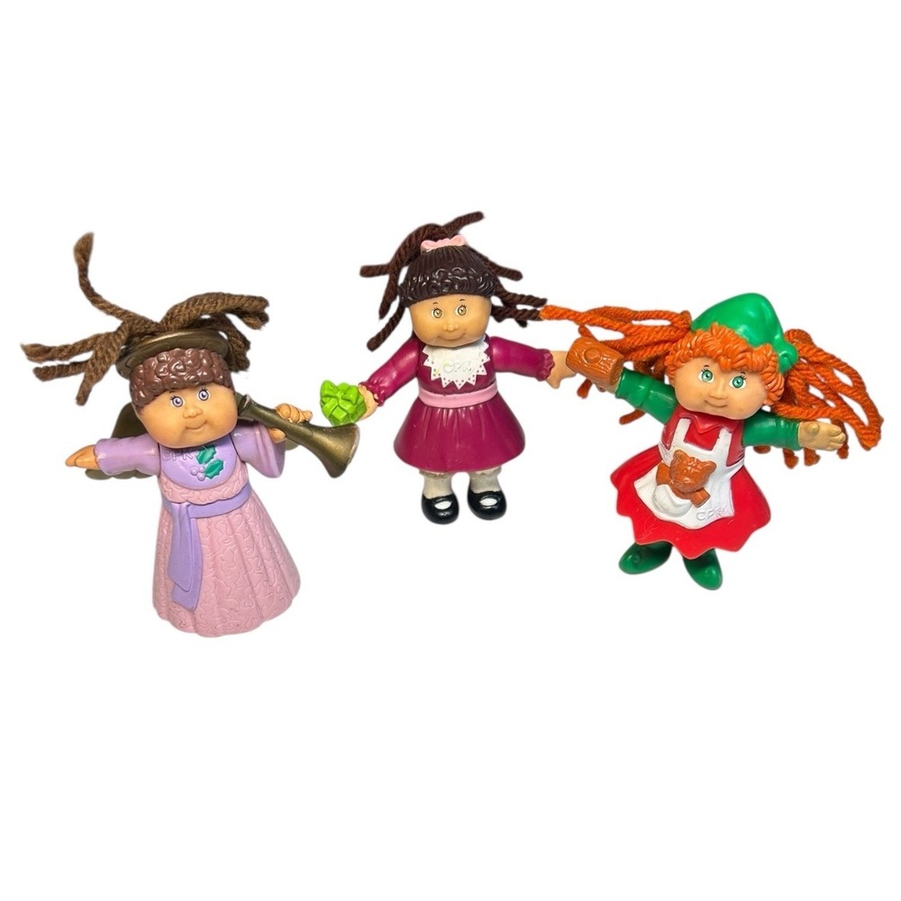 Set of 3 Vintage Cabbage Patch Kids‎ Doll Figures 3"